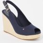 Tommy Hilfiger Sleehaksandaaltjes ICONIC ELENA SLING BACK WEDGE - Thumbnail 1