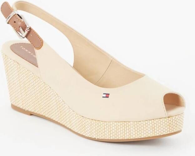 Tommy Hilfiger Iconic Elba Sling Back Wedge Sandalen Zwart Vrouw - Foto 4