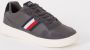 Tommy Hilfiger Light Cupsole sneaker van leer met suède details - Thumbnail 1