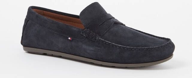 Tommy Hilfiger Blauwe Suède Loafers voor Mannen Blue Heren - Foto 4