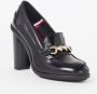 TOMMY HILFIGER Zwarte Pumps Tommy Twist High Heel Loafer - Thumbnail 2