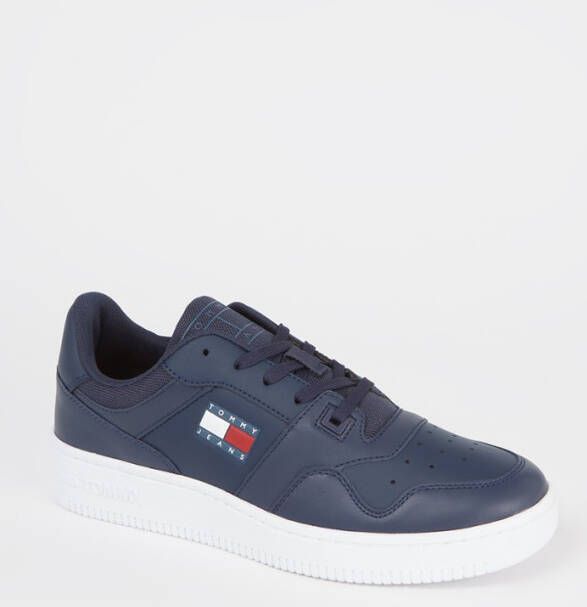Tommy Hilfiger Retro Basket leren heren sneakers Blauw Echt leer Uitneembare zool - Foto 3