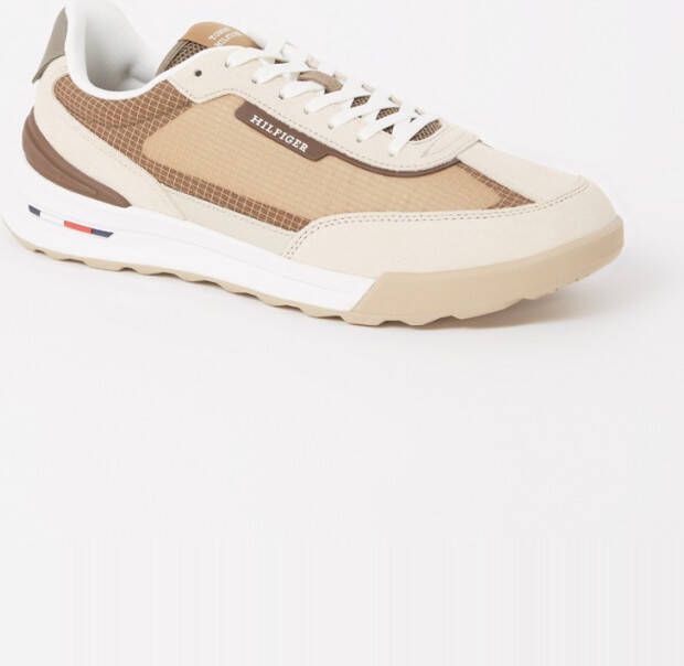 Tommy Hilfiger Retro sneaker van suède met leren details