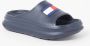 Tommy Hilfiger Platte PVC Logo Muilezel Schoenen Blue Dames - Thumbnail 2