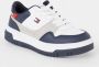 Tommy Hilfiger Kleurblok PU Leren Sneakers Multicolor Dames - Thumbnail 1