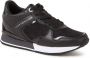 Tommy Hilfiger Sneakers in zwart voor Dames Dressy Wedge Mat Mix Sneaker - Thumbnail 3