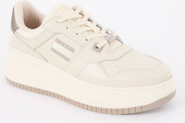Tommy Hilfiger Sneaker van leer met plateauzool