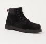 Tommy Jeans Short Lace Up Boot Heren Boots Black Nubuck - Thumbnail 2