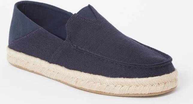 TOMS Alonso espadrille van canvas met suède details