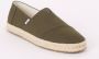 TOMS Shoes ALPARGATA ROPE 2.0 Volwassenen Instappers Groen - Thumbnail 2