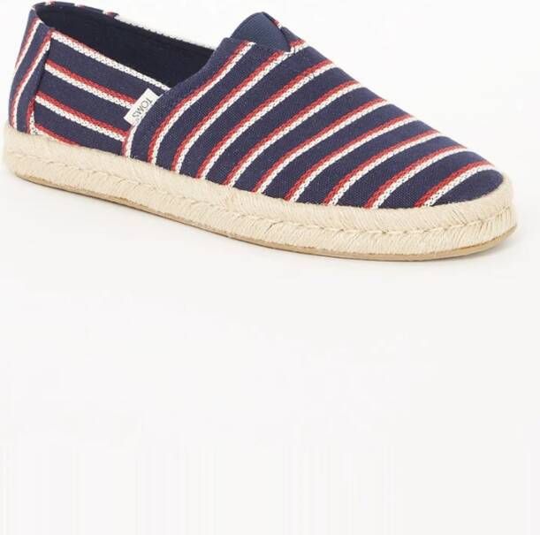 TOMS Alpargata 2-0 espadrille met streepprint