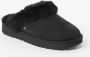 UGG Pantoffels Dames Sloffen Instappers Suède Harde zool Dichte hiel 1130876 Zwart - Thumbnail 3
