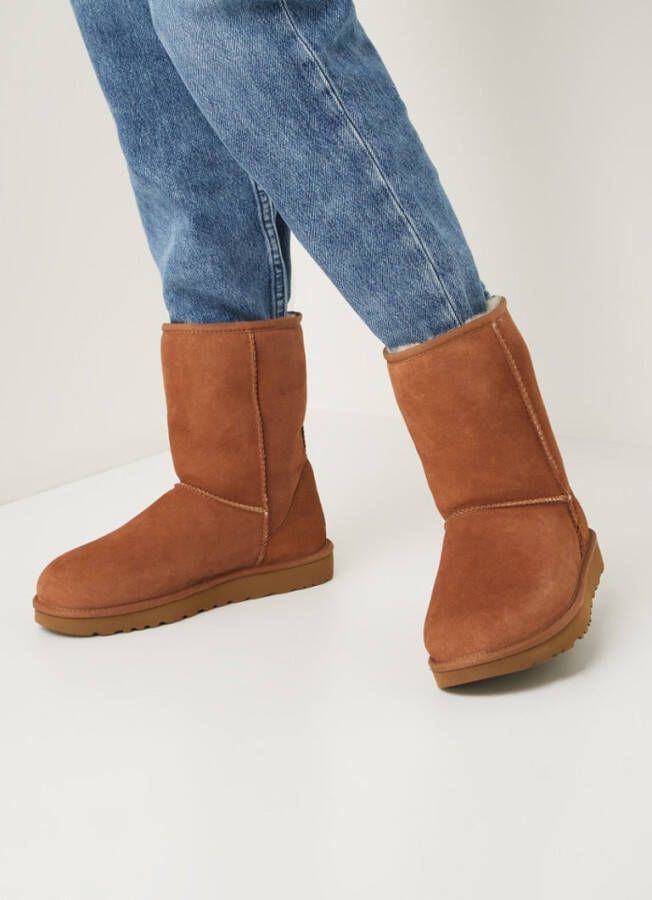 UGG Klassieke laarzen Heren Boots Laarzen Herenschoenen Suède Classic short Cognac - Foto 10
