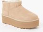 UGG CLASSIC ULTRA MINI PLATFORM W Volwassenen Gevoerde laarzenSnowbootsDames laarzen Wit beige - Thumbnail 3
