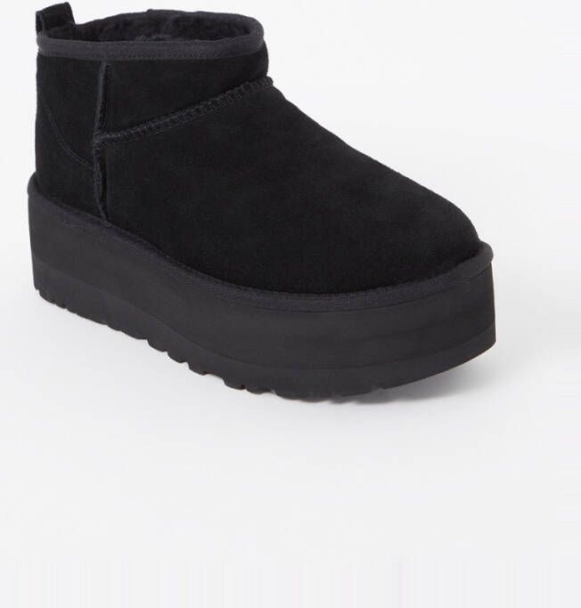 Ugg Classic Ultra Mini Platform enkellaarsje van suède