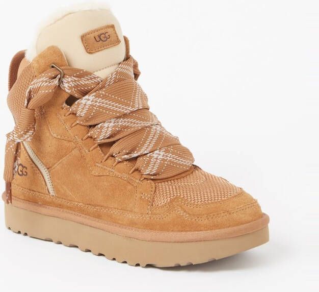 Ugg Highmel sneaker van suède met schapenvacht - Foto 2