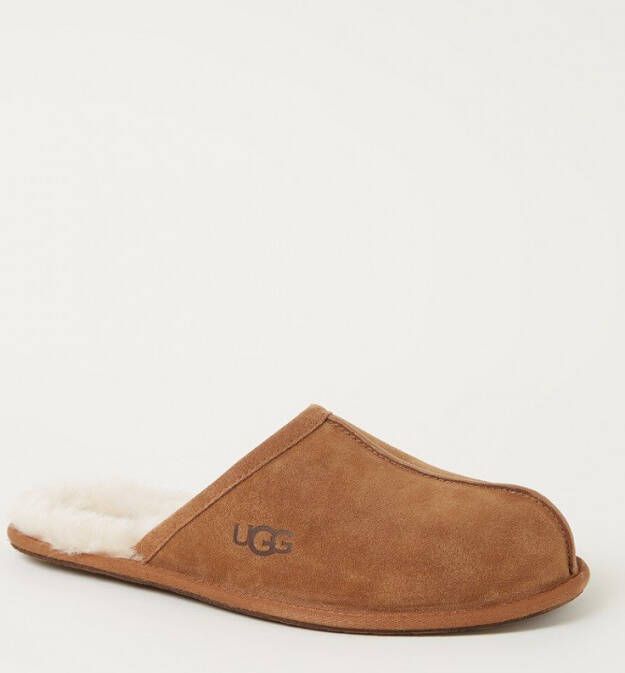 Ugg Scuff pantoffel van suède met schapenvacht