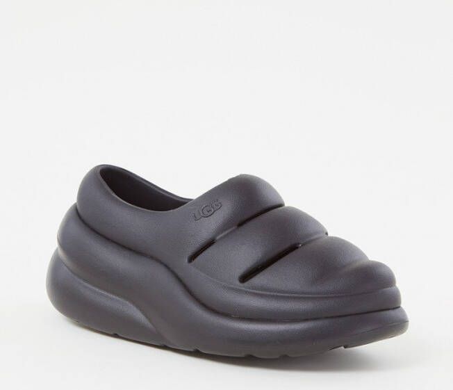 UGG W Sport Yeah Clog Instappers Dames Zwart Schoenen.nl