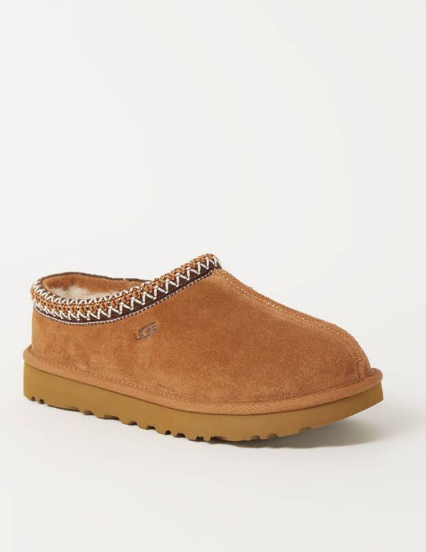 Ugg Tasman pantoffel van suède met schapenwol