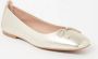 Unisa Basmi ballerina van leer met metallic finish - Thumbnail 1