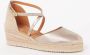 Unisa Caude espadrilles van leer met metallic finish - Thumbnail 2