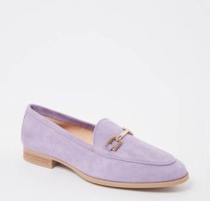 Unisa Dalcy loafer van suède met horsebit