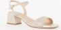 Unisa Metallic Leren Vierkante Zool Sandalen Gray Dames - Thumbnail 2