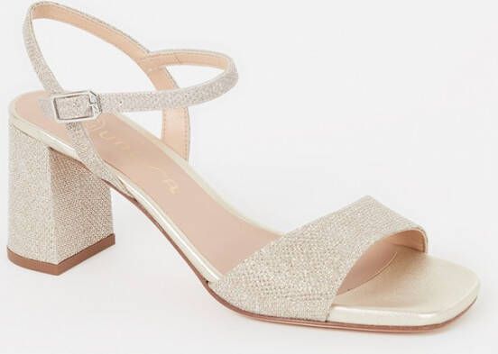 Unisa Moraty sandalette van leer met strass