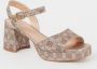 Unisa NEY_24_EVM MUMM dames sandalen gekleed metallic - Thumbnail 1