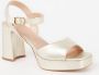 Unisa Odran sandalette van leer met metallic finish - Thumbnail 2