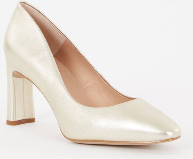 Unisa Waba pump van leer met metallic finish