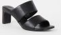 Vagabond Shoemakers Stijlvolle Zwarte Leren Hakken Muiltjes Black Dames - Thumbnail 3