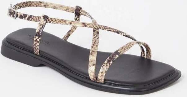 Vagabond Shoemakers Izzy sandaal van leer met slangenprint