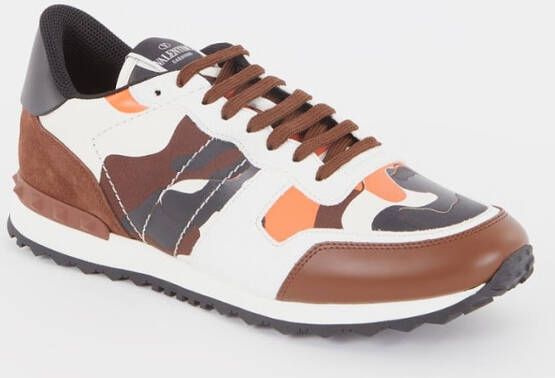 Valentino Garavani Sneakers van synthetisch leer en suède Bruin Heren - Foto 2