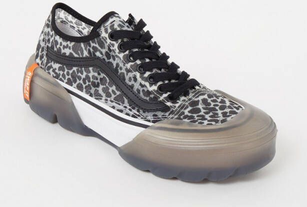 Vans Dots Old Skool Tapered Mesh DX Modular sneaker met panterprint