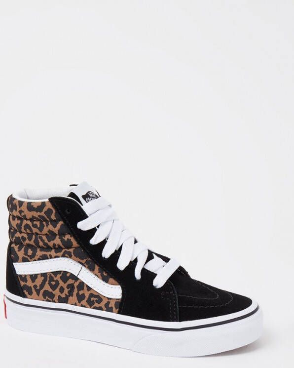 Vans Sk8 Hi sneaker met suède details en panterprint