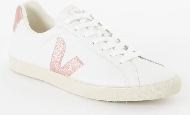 Veja Esplar sneaker van leer met metallic finish