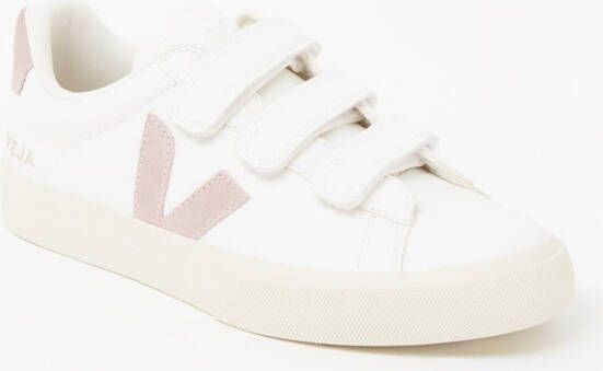 Veja Recife Chromefree sneaker van leer met suède details