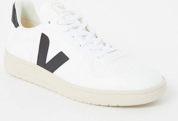 Veja V-10 den Patch Logo Geperforeerde Details Rubberen Zool White - Foto 14