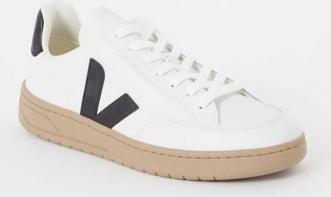 Veja V-12 sneaker van leer met logo