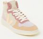 Veja Sneakers Dames Hoge sneakers Damesschoenen Suède V15 suede Beige combi - Thumbnail 3