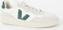 Veja Minimalistische Leren Sneakers in Wit Groen White - Thumbnail 2