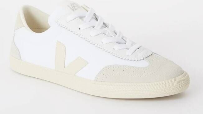 Veja Volley sneaker van canvas met suède details