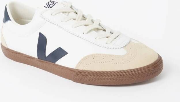 Veja Volley sneaker van leer met suède details