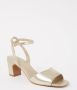 Whistles Emerson sandalette van leer met metallic finish - Thumbnail 1