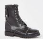 Zadig & Voltaire Boots & laarzen Joe Smooth Cowskin & Studs Pipping in zwart - Thumbnail 2