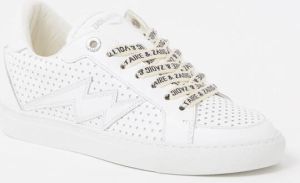 Zadig & Voltaire La Flash smooth sneakers van kalfsleer met logo