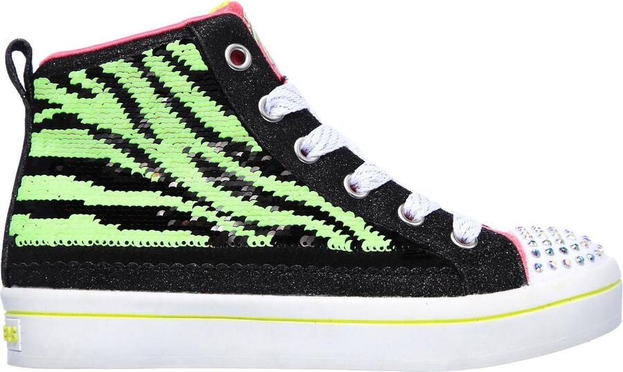 Skechers Twi-Lites 2.0 Neon Muse Veterboot Meisjes Multi Roze Zwart