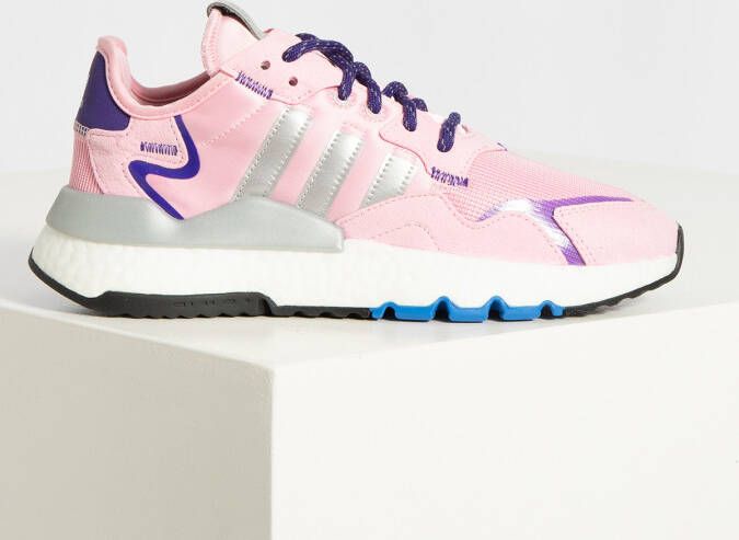 Adidas Nite Jogger W Dames Sneakers True Pink Silver Met. Collegiate Purple - Foto 4