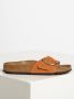 Birkenstock Madrid Nubuck Leather Big Buckle oranje narrow sandalen (1022709) - Thumbnail 3